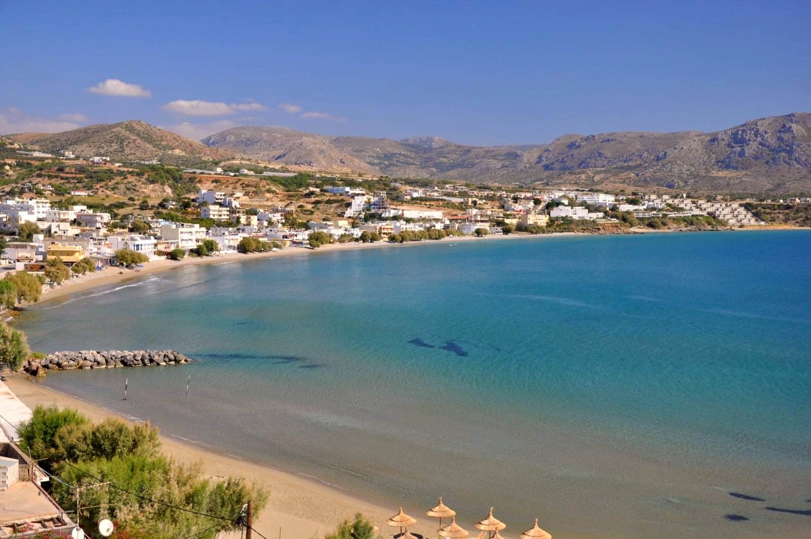 Strand von Makry Gialos – Kamara Apartments, Makry Gialos, Kreta